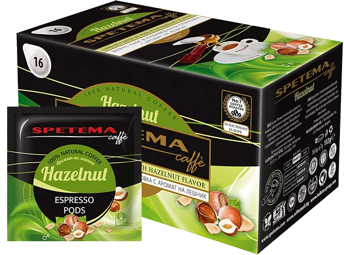 Spetema Hazelnut дози кафе с вкус на лешник, 18 бр