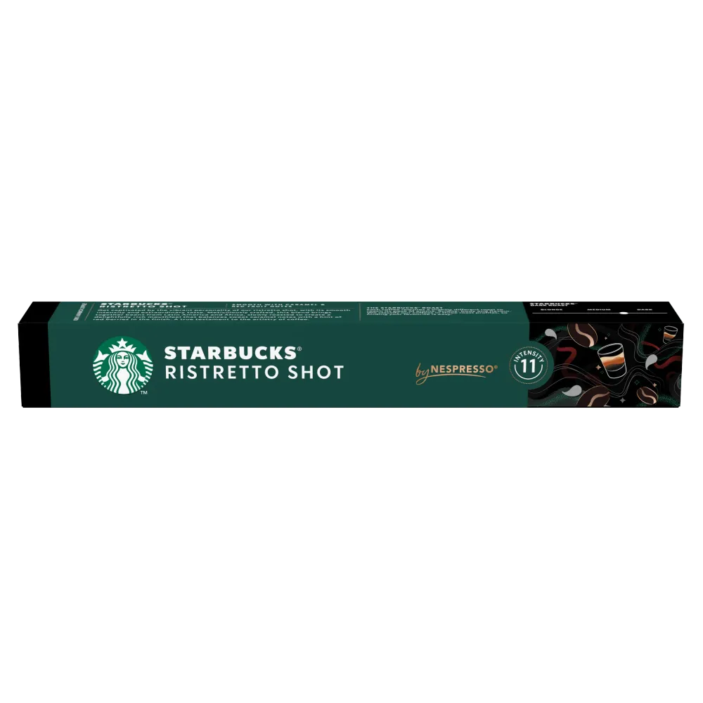STARBUCKS Ristretto Shot, 10 бр. кафе капсули за NESPRESSO кафемашини