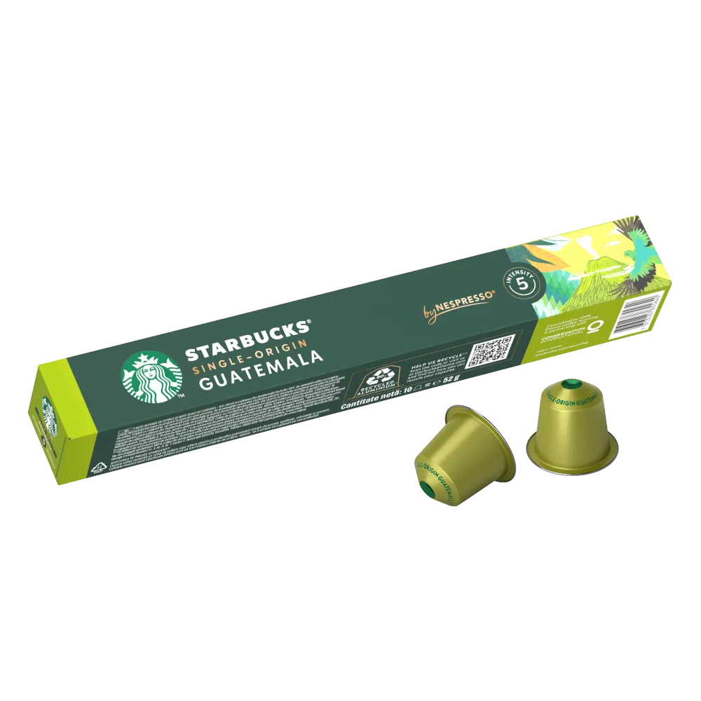 STARBUCKS Single-Origin Guatemala, 10 бр. кафе капсули за NESPRESSO кафемашини