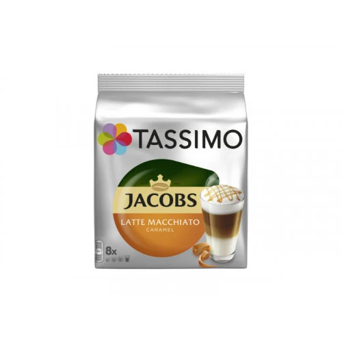 Tassimo Jacobs Latte Macchiato Caramel кафе капсули, 2 x 8 бр