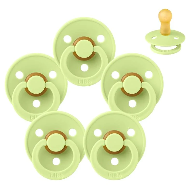 Bibs Round Colour Pacifier - Sample pack - 5 pcs. - sz. 2 - Matcha