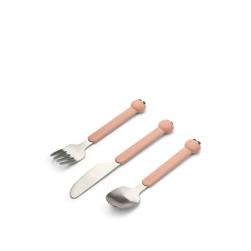 Liewood Tove Peach Cutlery Set - Peach/Pale Tuscany Multi Mix