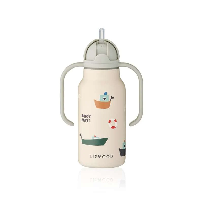 Liewood Kimmie Drikkeflaske - Rustfrit Stål - 250ml - Sailing/Sandy