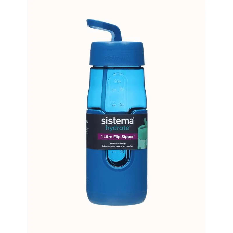 Sistema Flip Sipper Bottle Drikkedunk - 1L - Ocean Лазурен