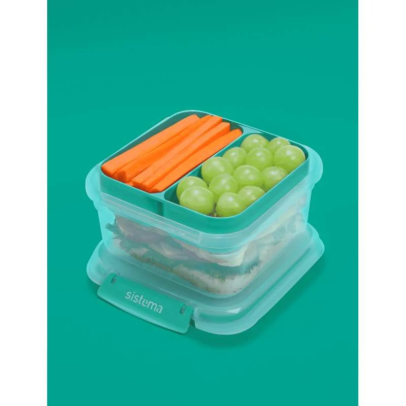 Sistema Square Stax To Go - 1.15L - Minty Teal