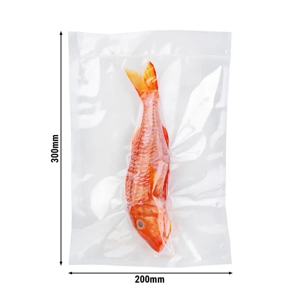 (1000 бр.) Торби за готвене под вакуум - гладки - 200x300mm - прозрачни