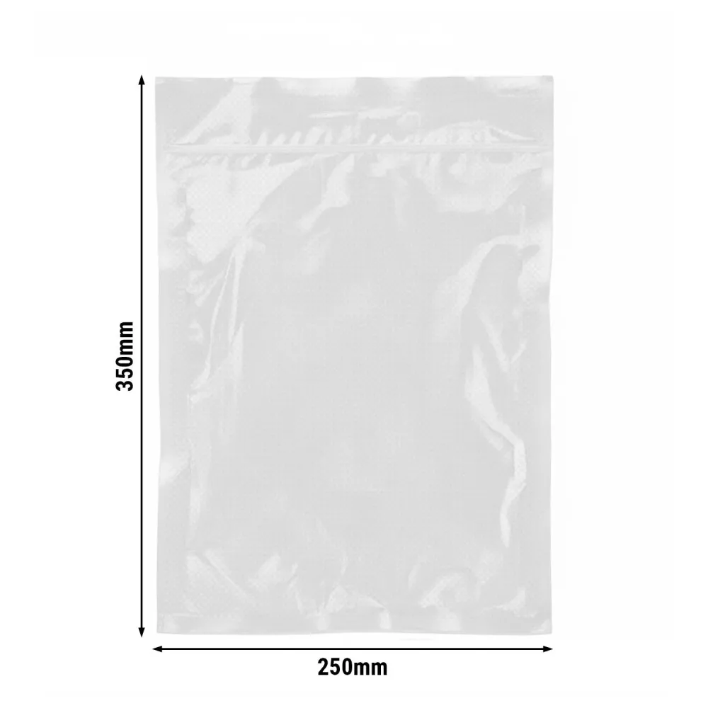 (1000 бр.) Вакуумни пликове - гофрирани - 250x350mm - Дебелина: 90µm - Прозрачни