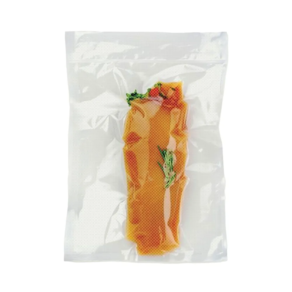 (1000 бр.) Вакуумни пликове - гофрирани; PA/PE; професионални - 250x350mm - Дебелина: 90µm - Прозрачни - подходящо за бан...