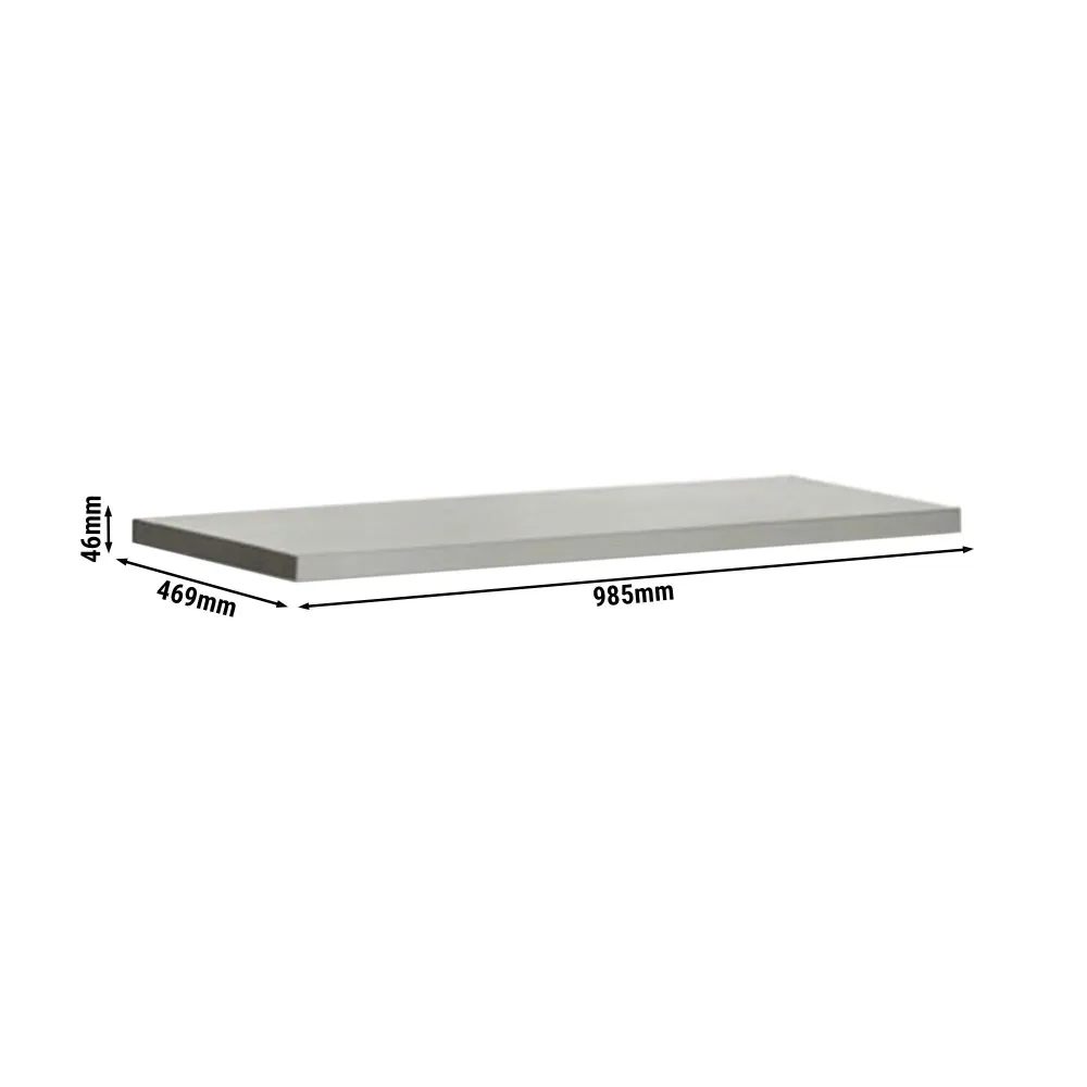 Рафт за хладилник за напитки - Черен - 1000x500mm - за ERP105