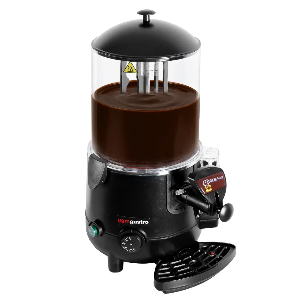 Диспенсър за горещ шоколад - 10,0l - 1,0kW - Черно - вкл. кран