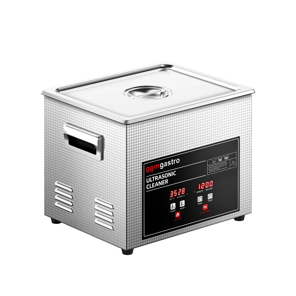 Ултразвукова вана - Професионална - с нагревател - дигитално управление - 10l - 240W ултразвукова мощност - 40kHz - с кран...