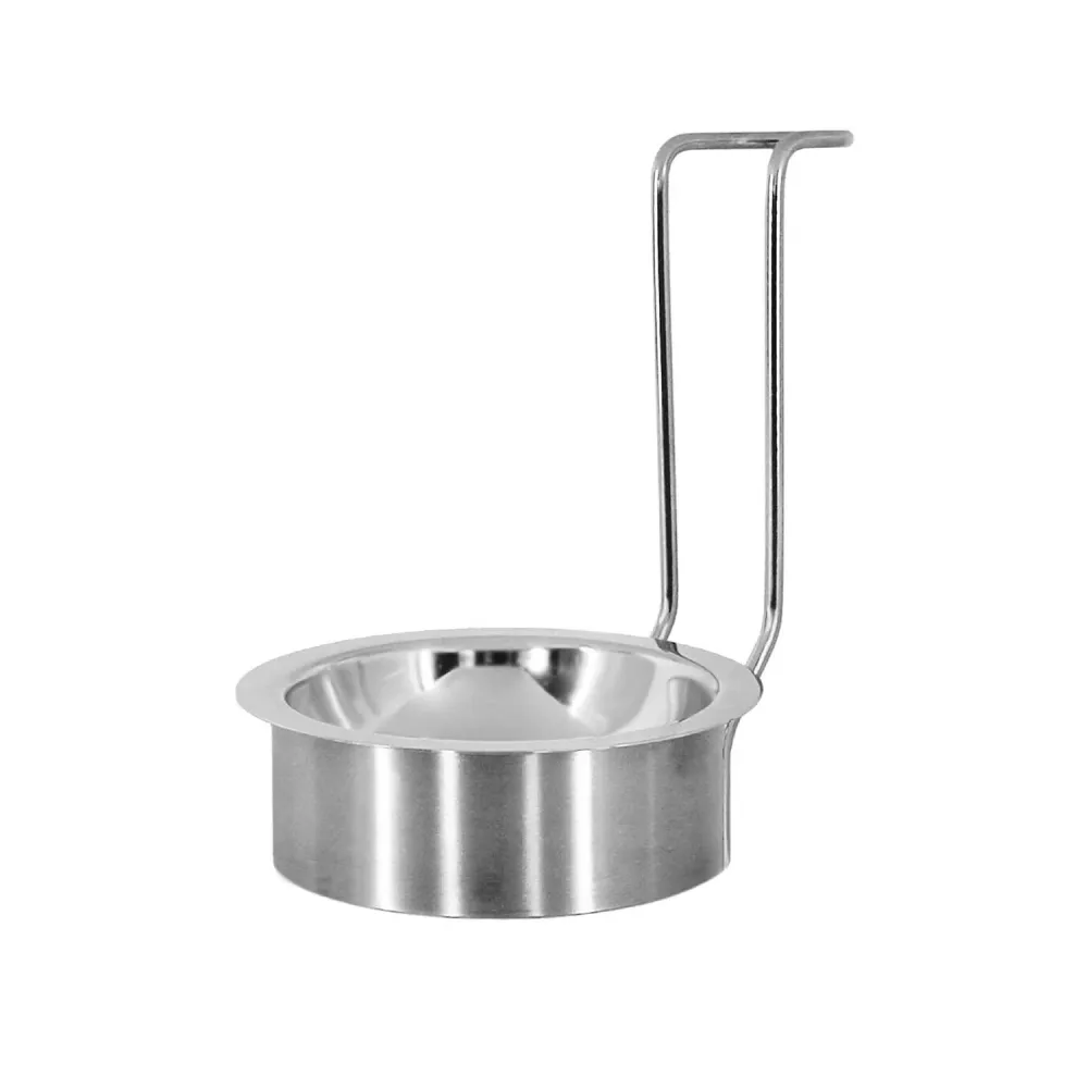 (3 бр.) Тава за черпак - Кръгъл - Неръждаема стомана - Ø115mm, H175mm