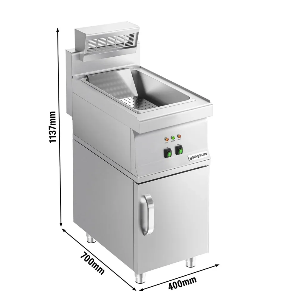 Професионален отоплител за пържени картофи - 1,17kW - GN 1/1 - с шкаф-основа
