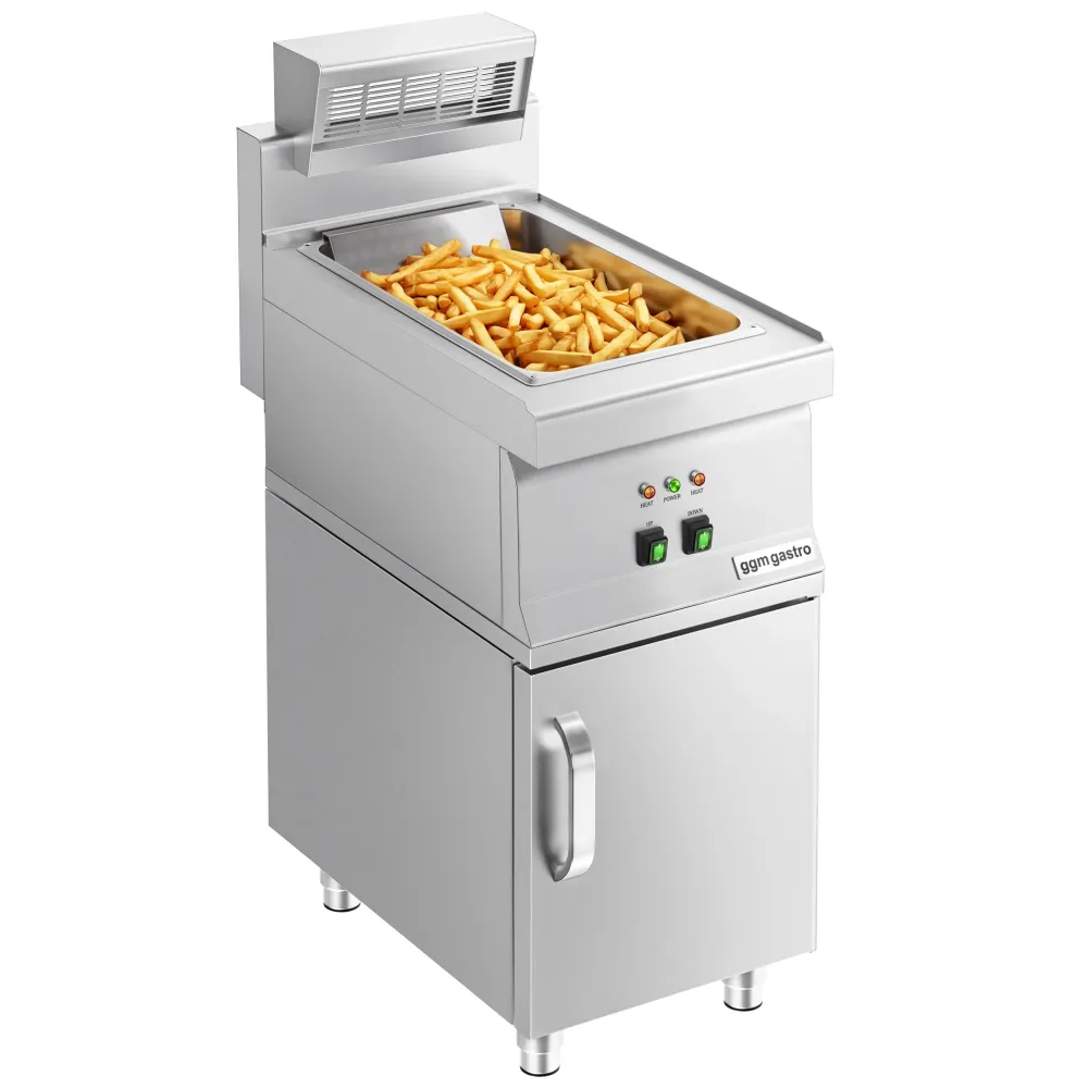 Професионален отоплител за пържени картофи - 1,17kW - GN 1/1 - с шкаф-основа