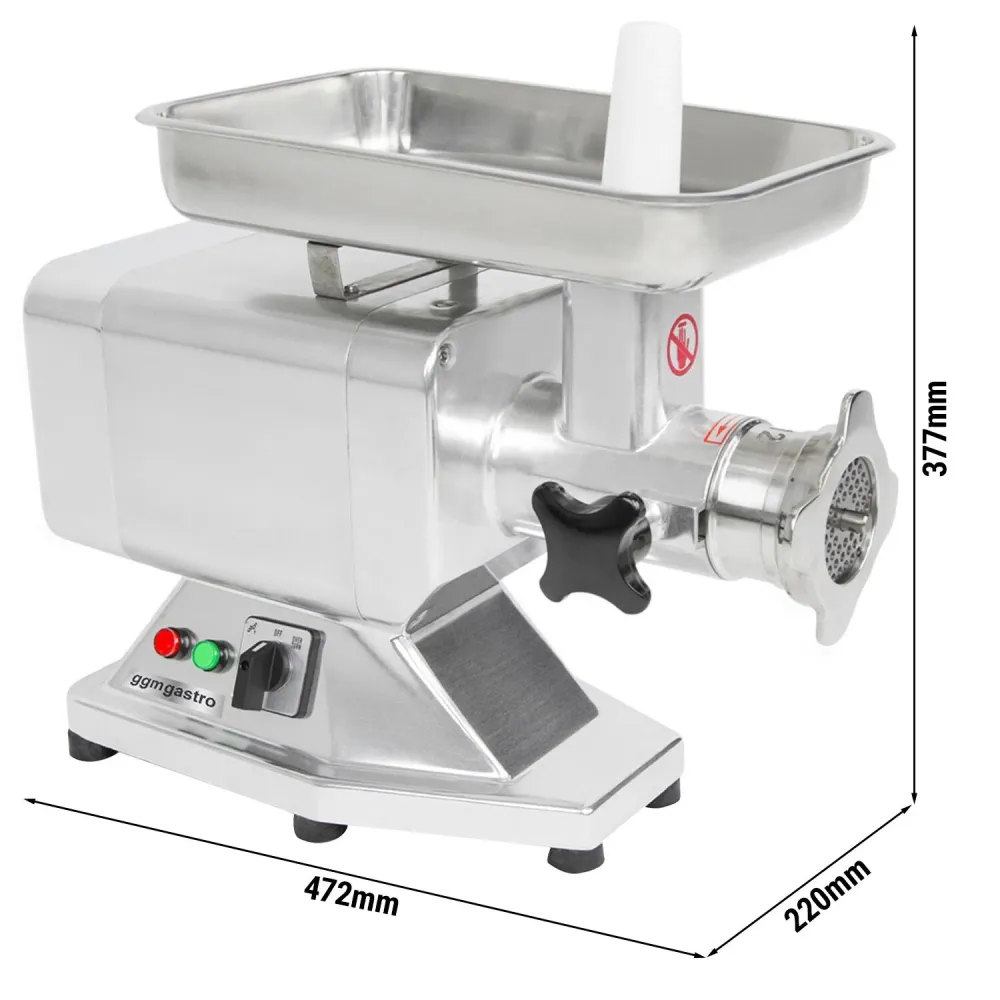 Професионална електрическа месомелачка 12 - 120кг/ч - 850W - Решетка 4,5mm