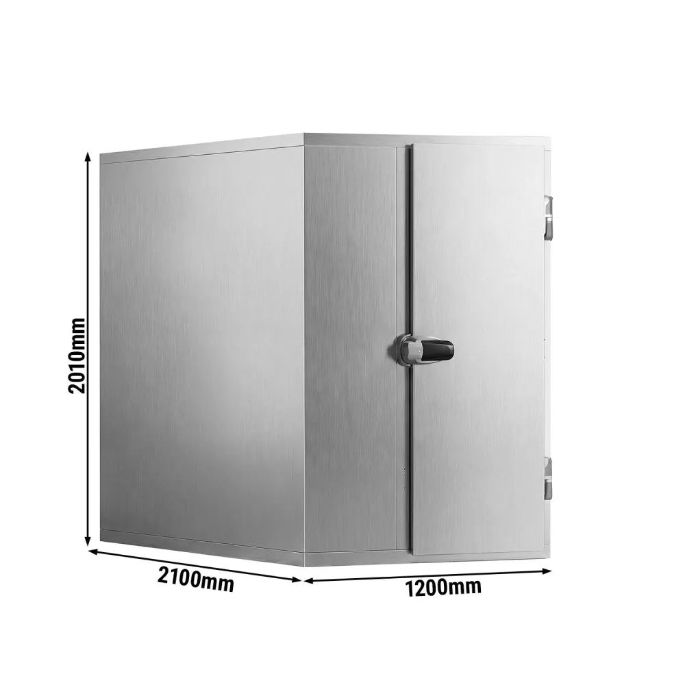 Неръждаема стомана Хладилна камера - 1200x2100mm - 3,70m³