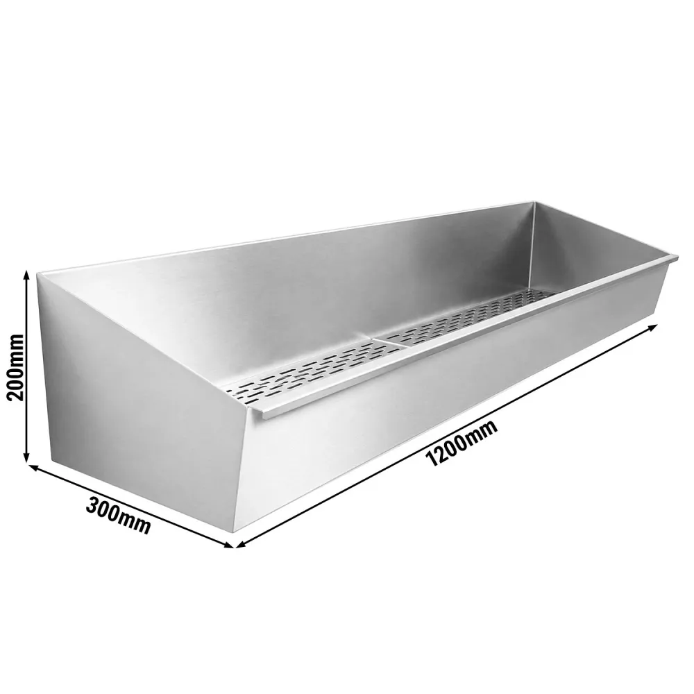 Тава от неръждаема стомана - 1200x300x200mm