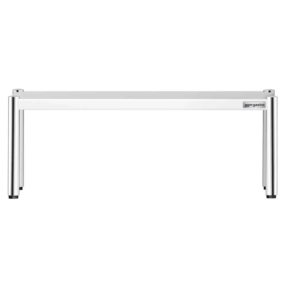 Надстройка от неръждаема стомана - 1 рафт - 1200x370mm - с регулируема височина