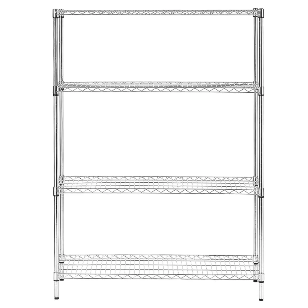 Стоманен стелаж - 1200x450mm - 4 рафта - Хромиран