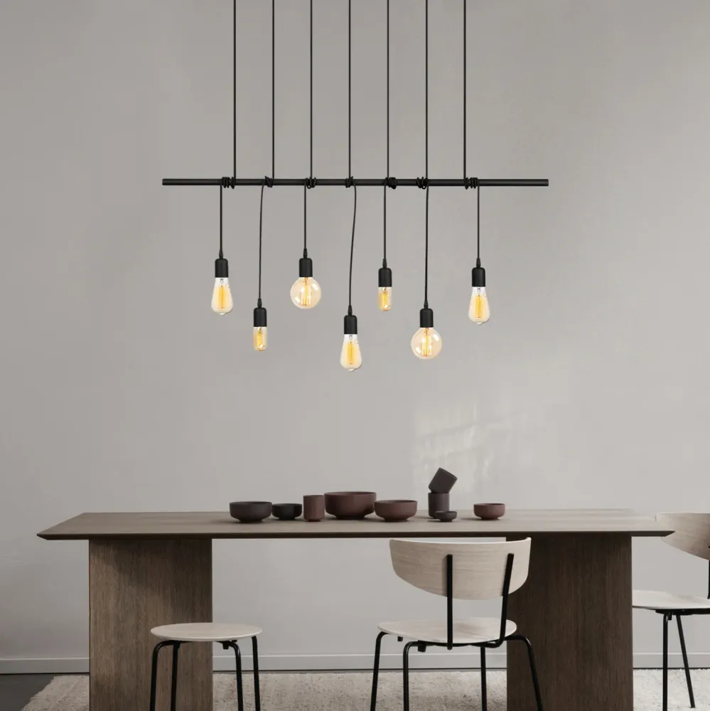 Лампа черен цвят 120χ10χ180cm