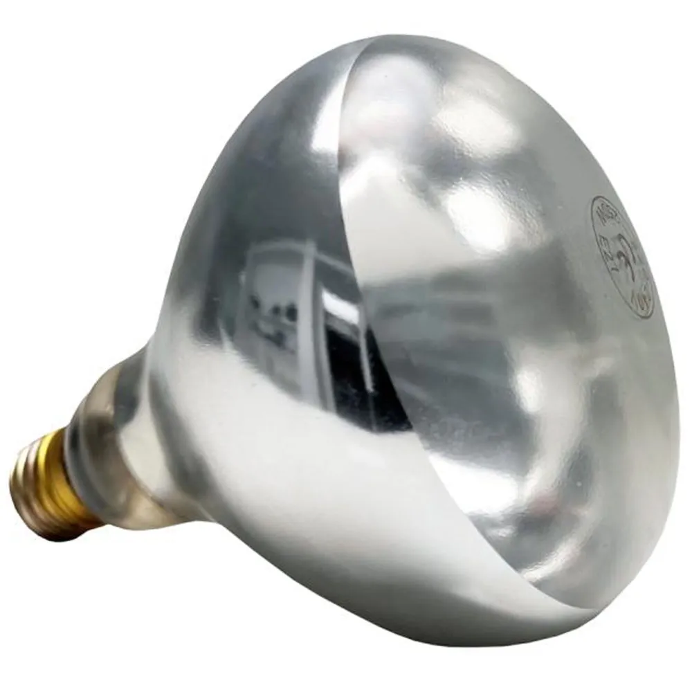 (6 бр.) Инфрачервена лампа - Ø 125mm - E27 - 250W - топло бяло - за 12265