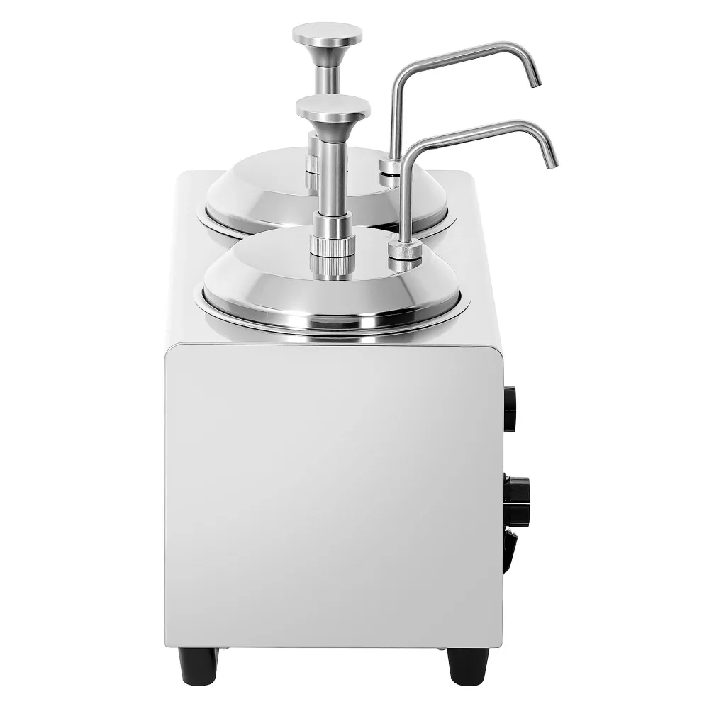 Професионален Отопляем диспенсър за сосове - 1.2kW - 2x2L - вкл. 2 вложки