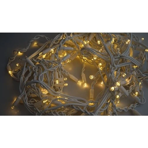 Коледна инсталация, 135 м, 3240 светодиода, ресни, светкавица, захранване, свързваща се, включен удължителен кабел 6,5 м,...