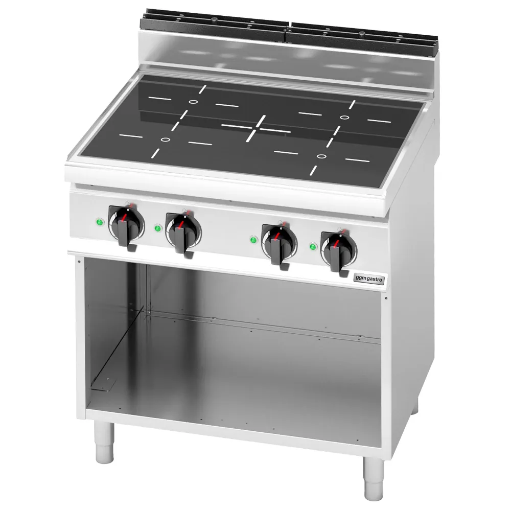 Индукционен плот - 14,0kW - Серия 700 - 4 индукционни зони - върху отворена основа