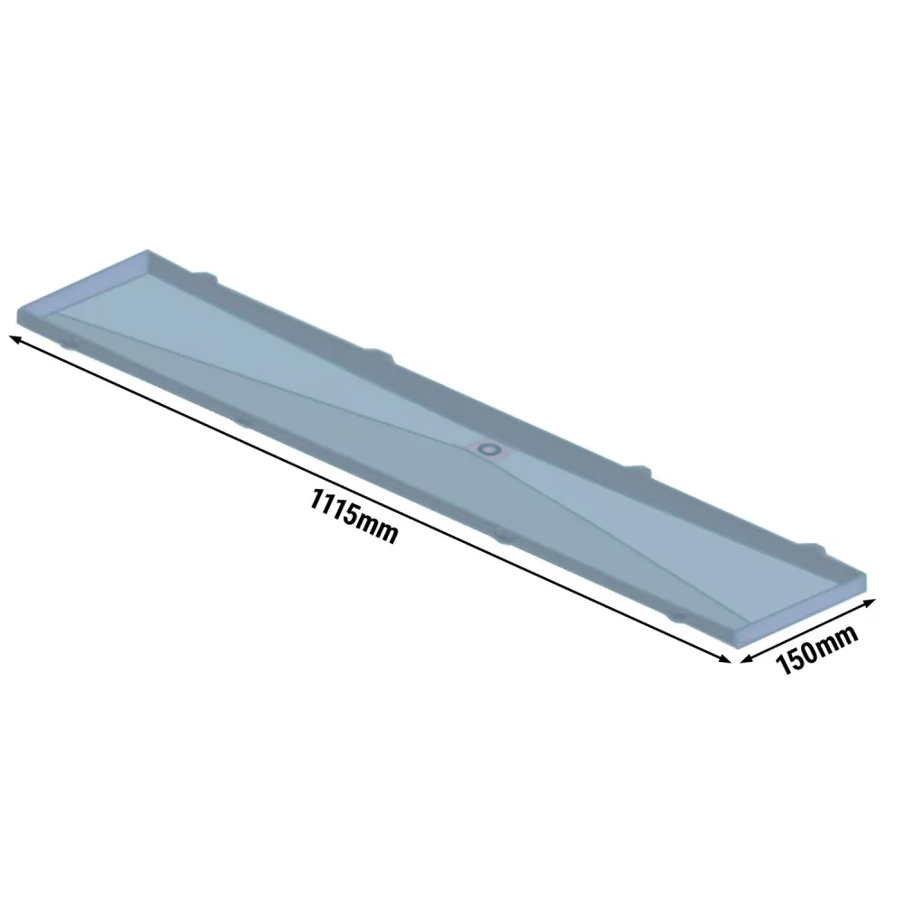 Поставка за бутилки - 150x1240x50mm - Дължина: 1240mm - за FKI300 & FKI300E