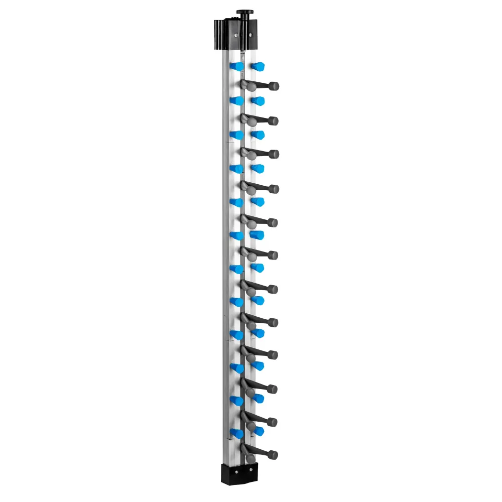Стенен рафт за чинии - до 12 чинии - Ø 16-32cm - Височина:1015mm - За стенен монтаж