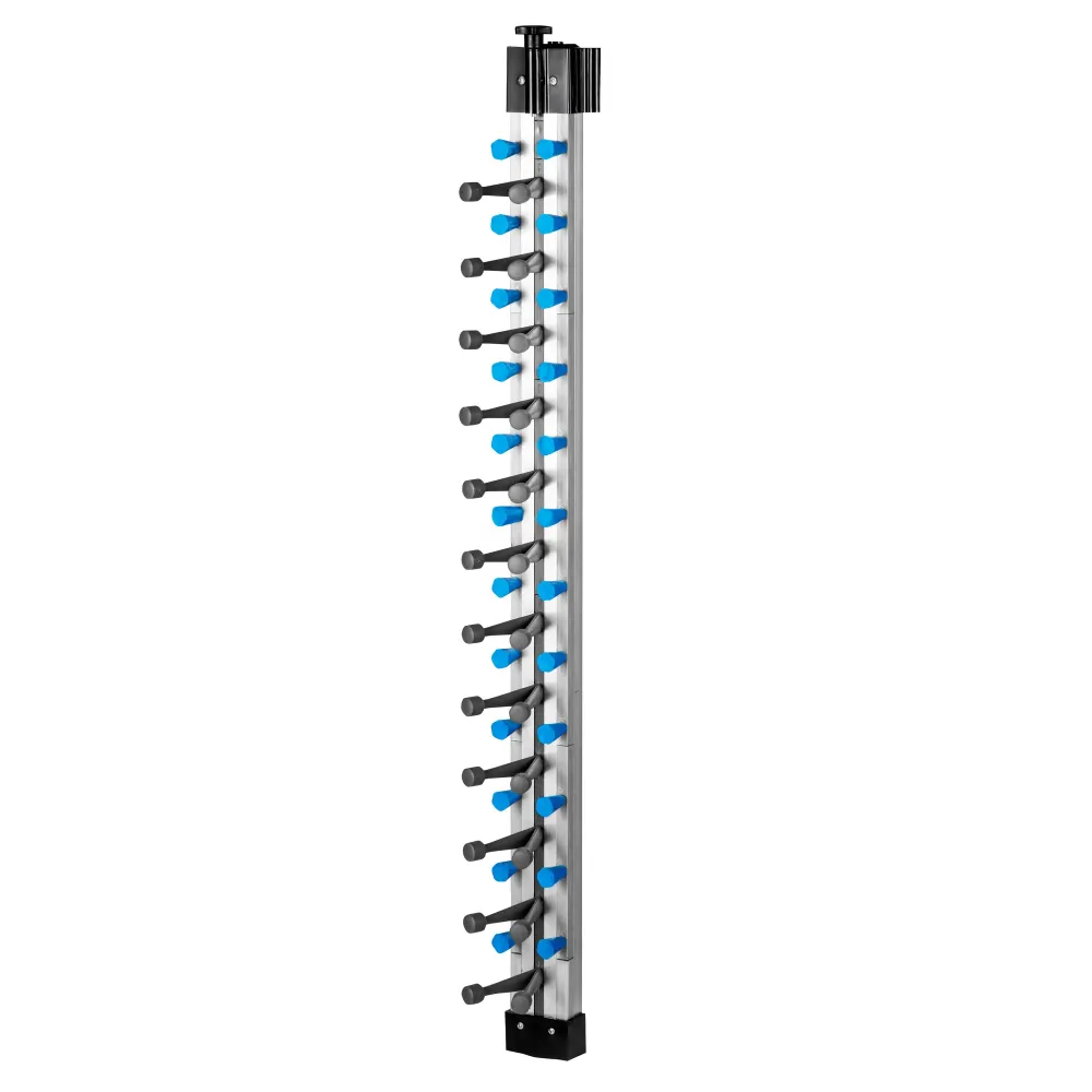 Стенен рафт за чинии - до 12 чинии - Ø 16-32cm - Височина:1015mm - За стенен монтаж