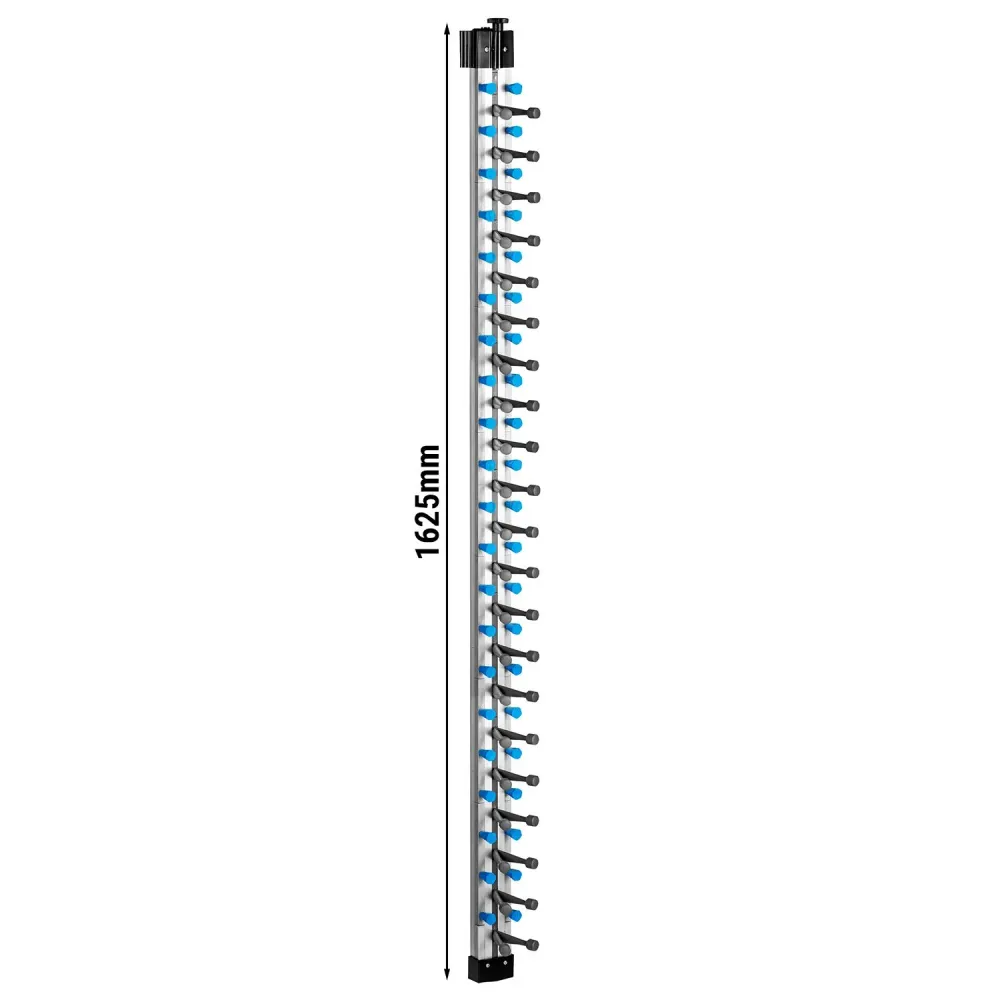 Стенен рафт за чинии - до 21 чинии - Ø 16-32cm - Височина:1625mm - За стенен монтаж