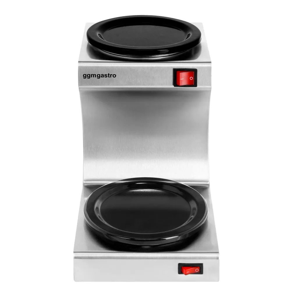 Подгряваща плоча от неръждаема стомана - 180mm - 160W - за 2 кани за кафе или чай, по Ø174mm