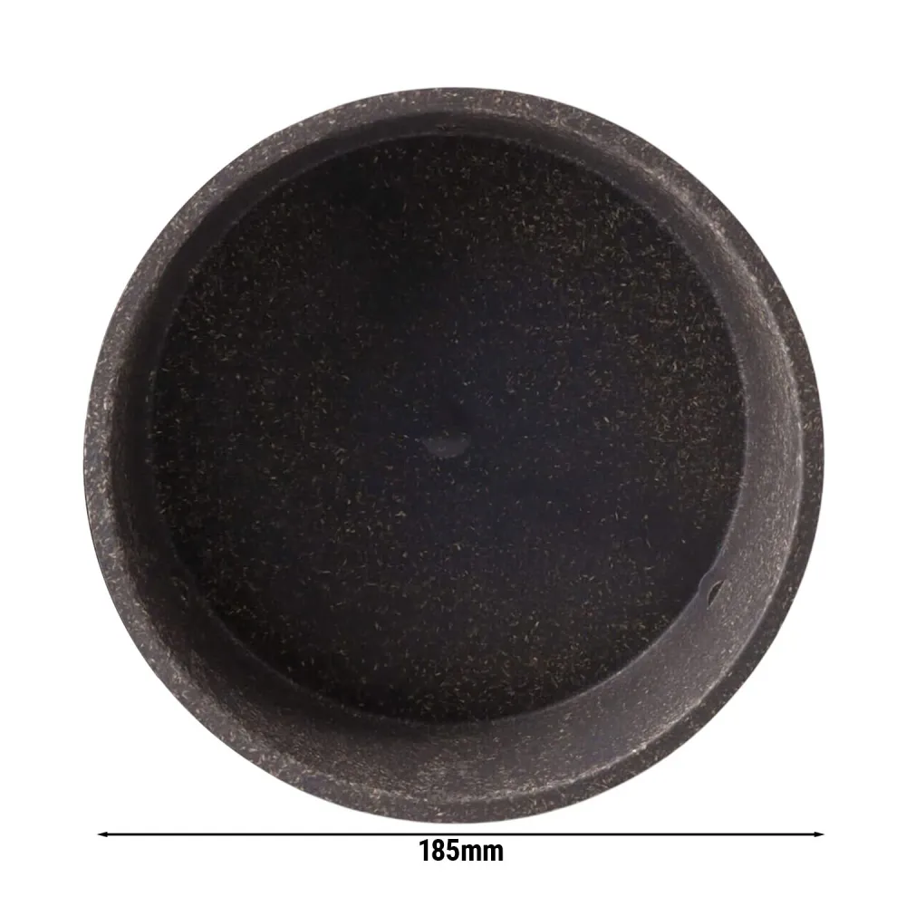 (60 бр.) Купа - Био композит - 1L - Ø 185mm - Дълбочина: 68mm - Сиво