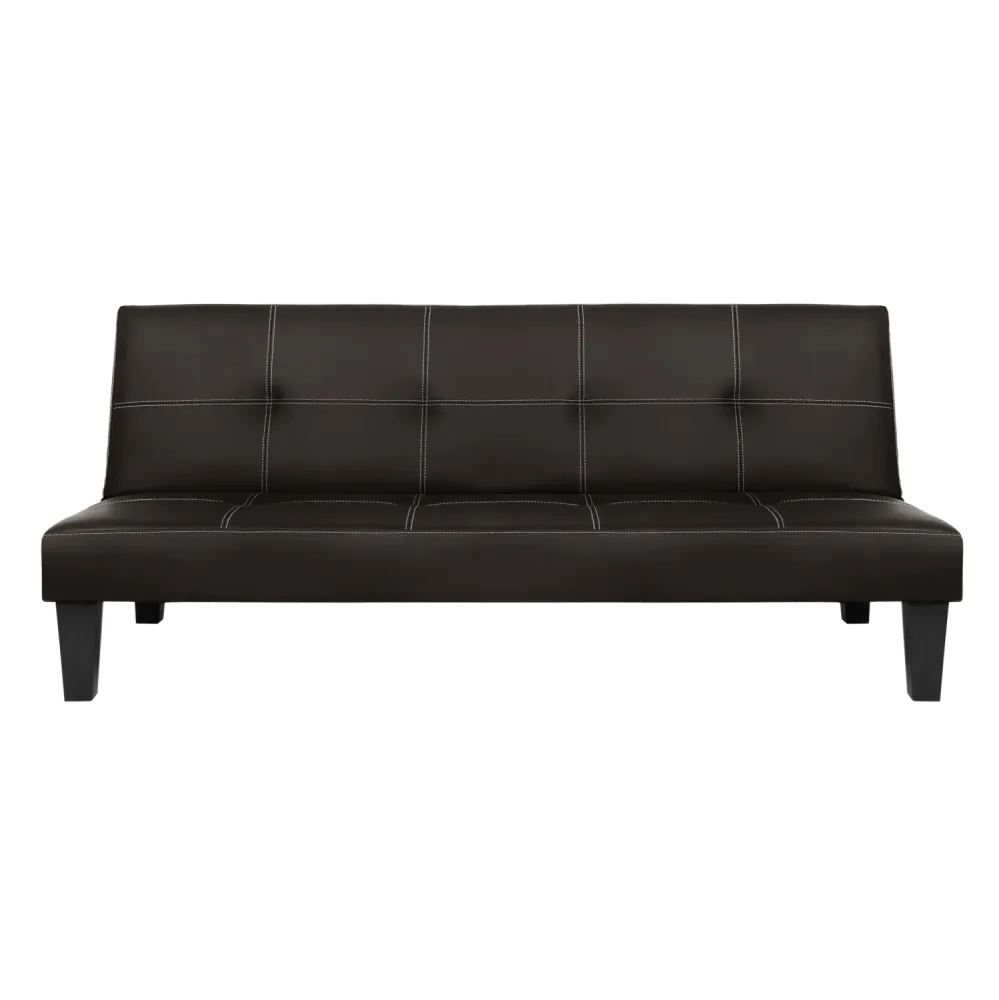 Диван легло 3-ти кафяв pu с газ 186x90x82