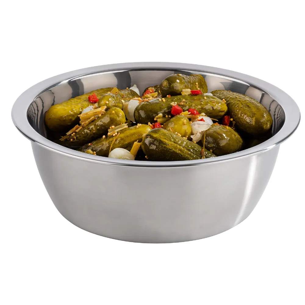 (6 бр.) Купа - Неръждаема стомана 18/8 - 3L - Ø 260mm - Дълбочина: 90mm