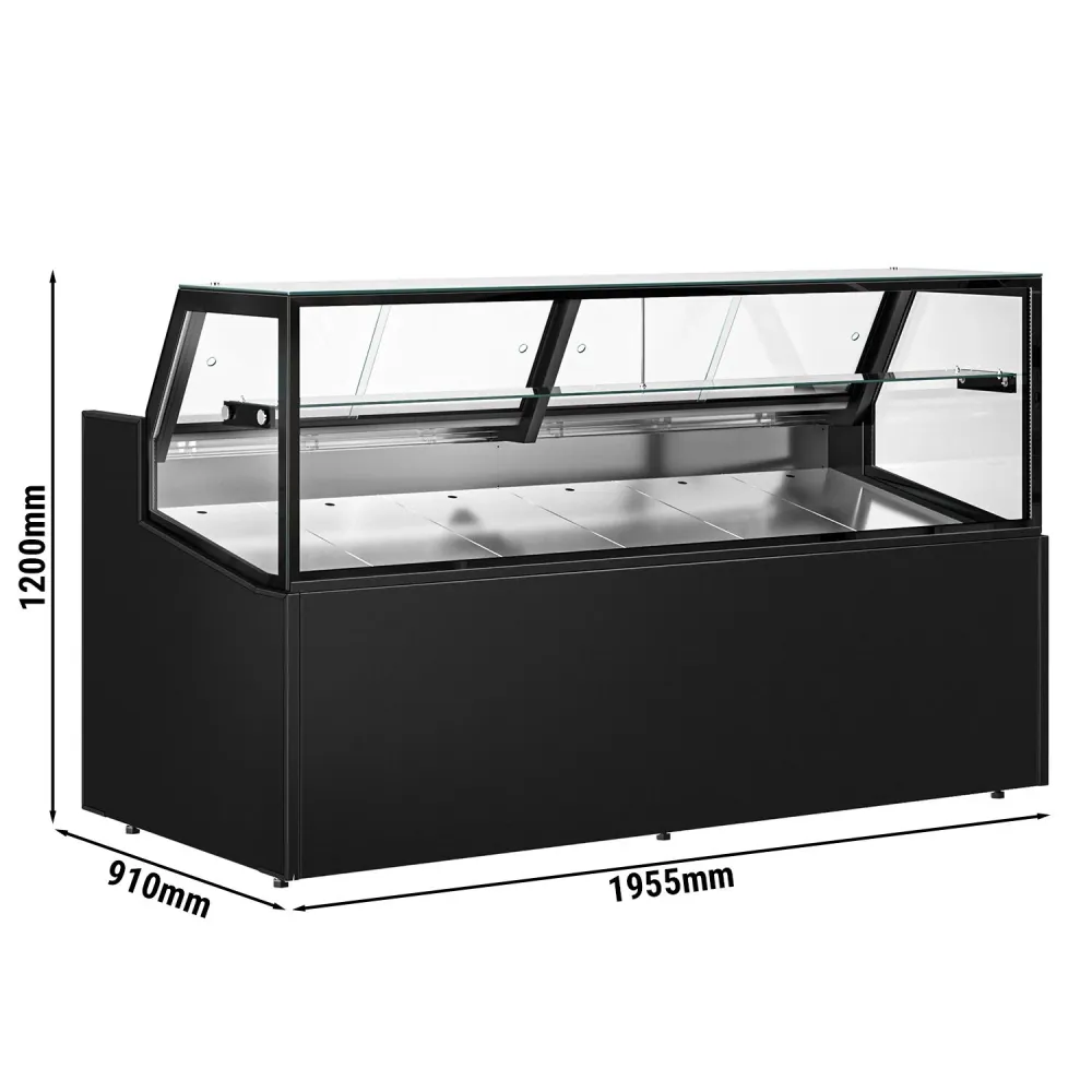 Хладилна витрина - 1955x910mm - LED осветление - двоен стъклопакет - вентилирано охлаждане