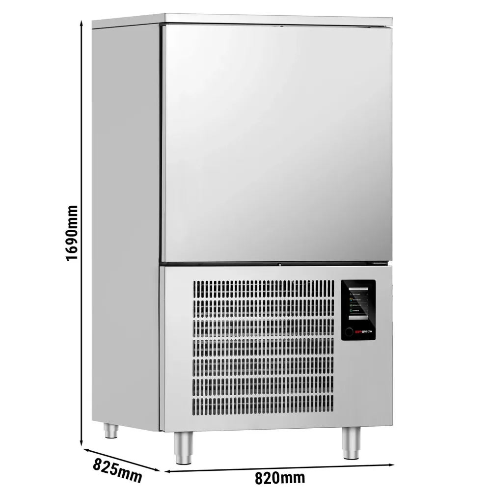 Професионален Шоков охладител и фризер - тъчскрийн - 240l - 10x GN 1/1 или EN 600x400