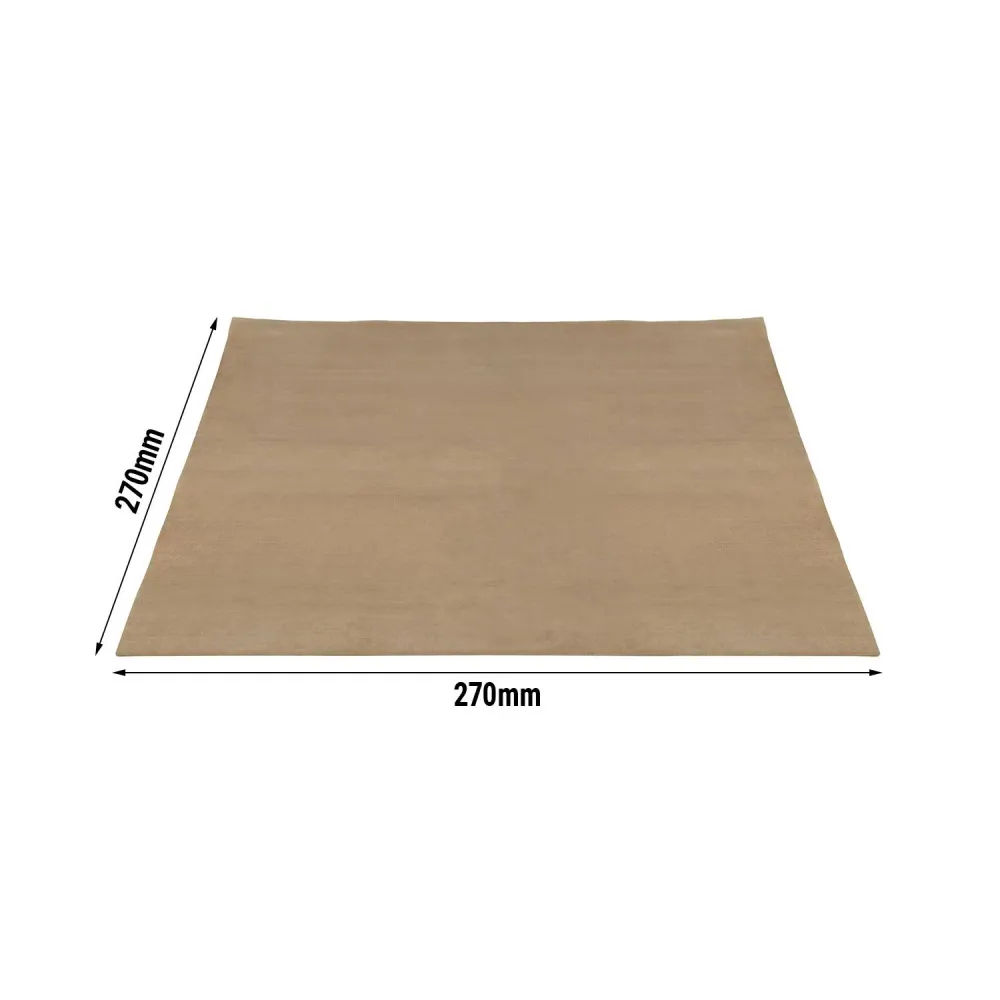 Антипригарна тефлонова подложка за печене - 270x270mm - термохартия - съвместим с уред за бързо готвене със сензорен екран...