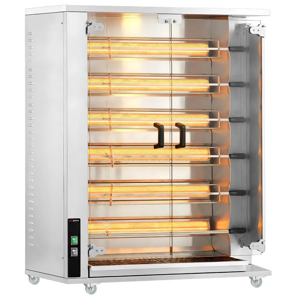 Газов Грил за пилета - 28,2kW - с 6 шиша за до 30 пилета