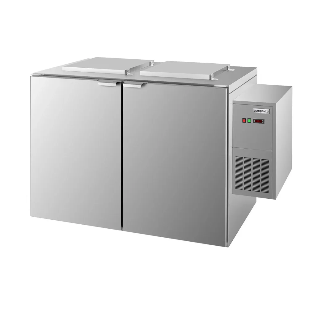 Хладилен шкаф за хранителни отпадъци - за 2x120l или 2x240l - със страничен агрегат вдясно