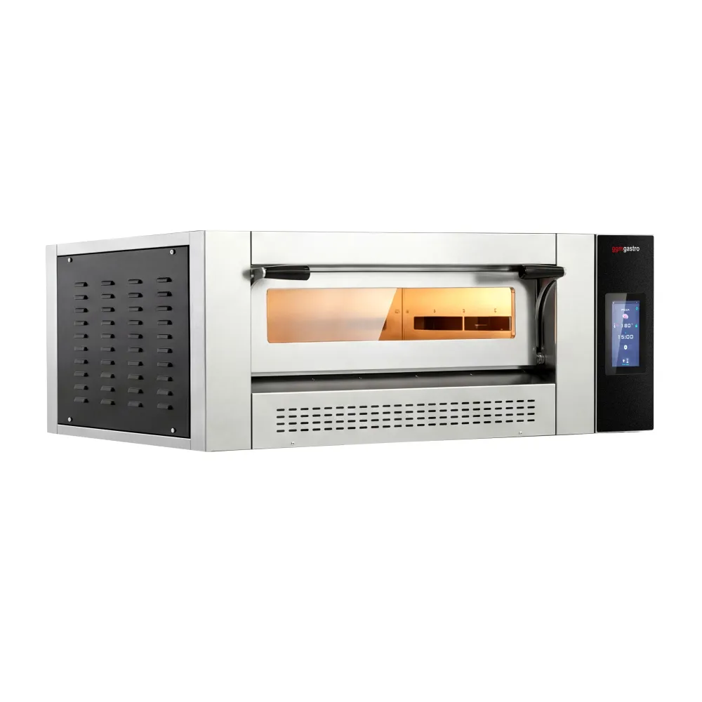 Професионална Газова фурна за пица - 9x Ø30cm - 230V - Сензорно (тъч) - до 400°C