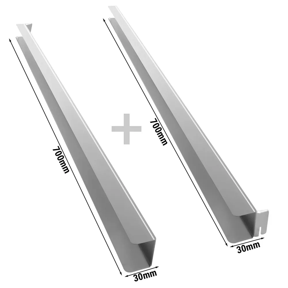 Релси за опорна решетка - 30x700x30mm - вкл. 1x вдясно и 1x вляво - за ETKSC792DN серия