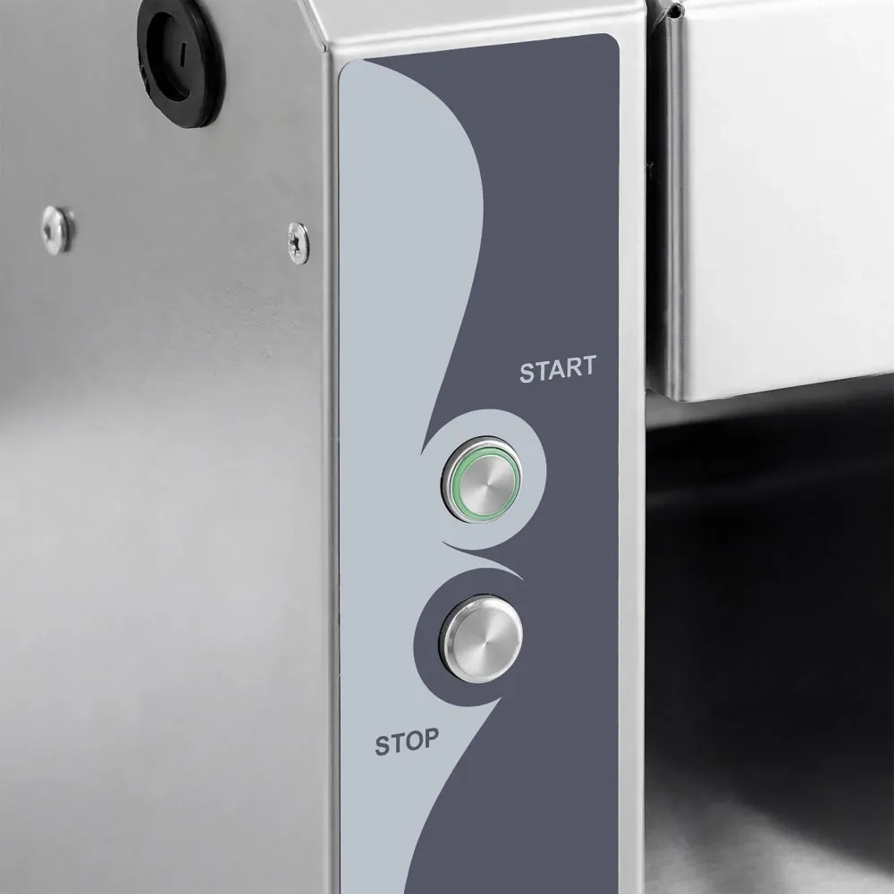Машина за разточване на тесто - за 320mm паста и пица тесто - 370W - Дебелина на тестото 0 до 10mm - неръждаема стомана