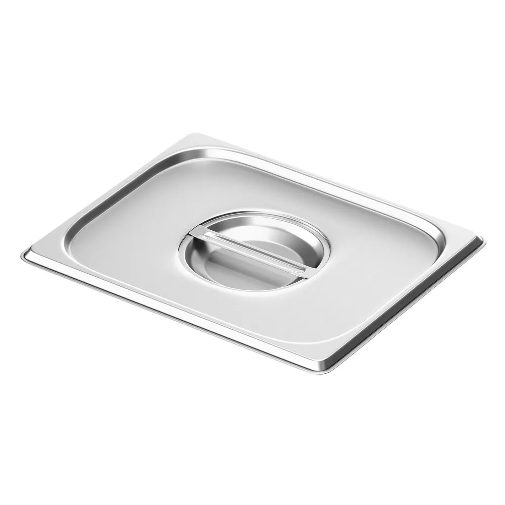 (6 бр.) GN 1/2 - Капак - 325x265mm - височина: 27mm - неръждаема стомана