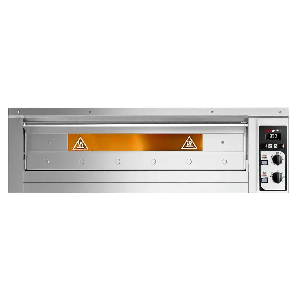 Професионална Електрическа фурна за пица - 6x Ø33cm - Механично - до 400°C