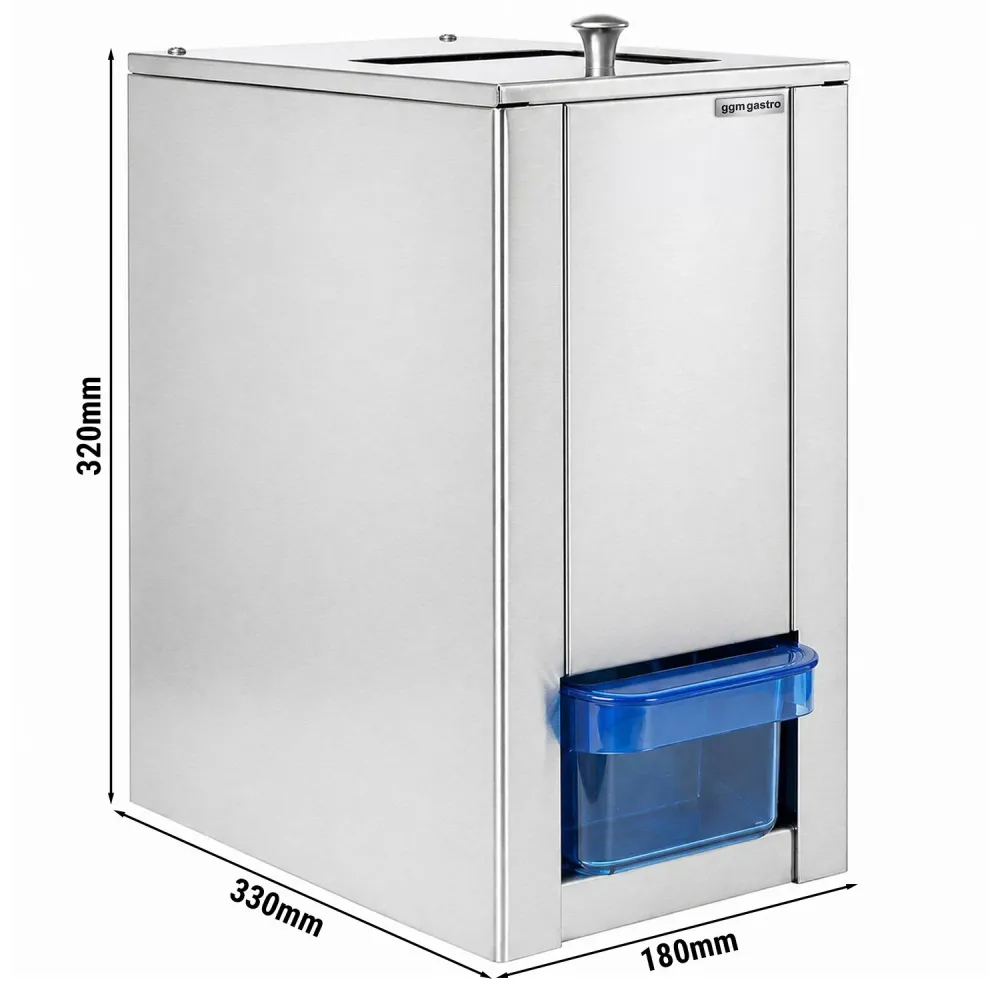 Ледотрошачка Професионална - 3kg/мин - 80W - Неръждаема стомана - с 1kg контейнер
