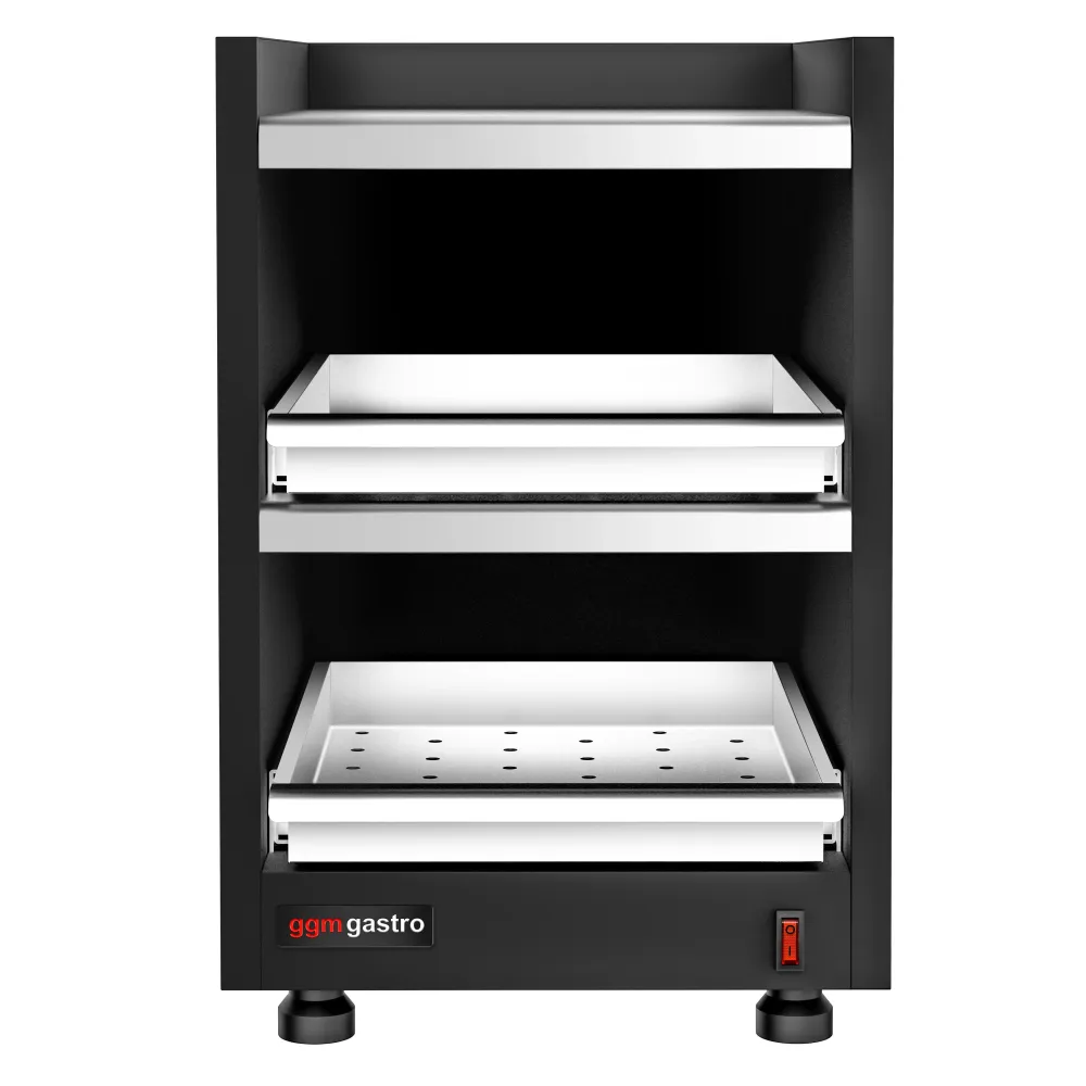 Професионален нагревател за чаши - настолен - 400W - с 3 рафта - до 48 чаши