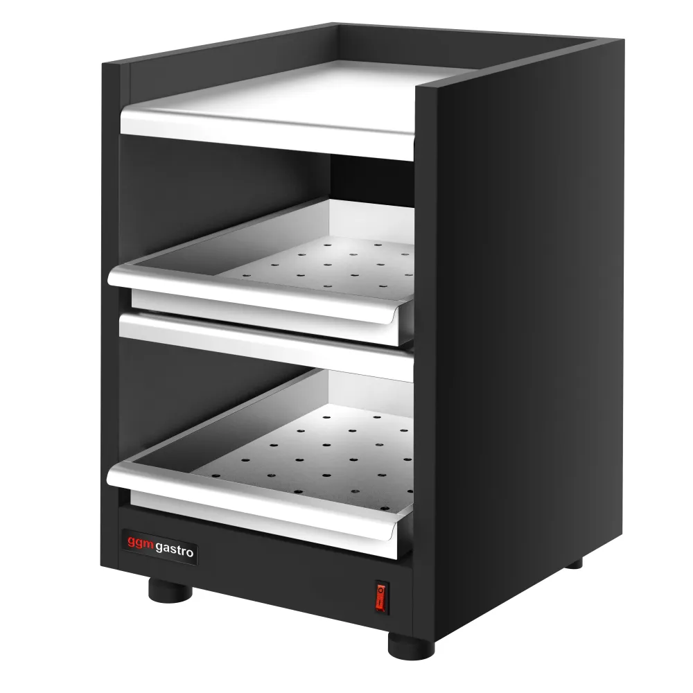 Професионален нагревател за чаши - настолен - 400W - с 3 рафта - до 48 чаши