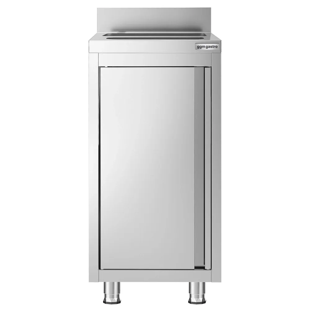 Шкаф с мивка - 400x600mm - с кофа за отпадъци и 1 корито в средата